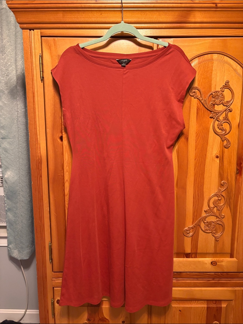 Banana Republic Rust Short Sleeve Shift Dress